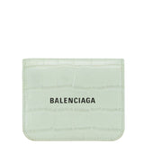 balenciaga Croc Embossed Leather Wallet