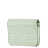 balenciaga Croc Embossed Leather Wallet