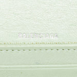 balenciaga Croc Embossed Leather Wallet