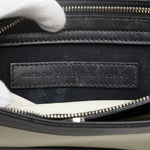 Balenciaga Canvas Leather Navy Pochette Crossbody
