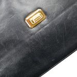 Chanel Matelasse 2.55 Chain Shoulder Bag Black Gold