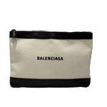 balenciaga Canvas Leather Clutch Bag 420407