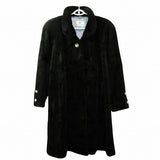 balenciaga Fur Long Coat Outerwear