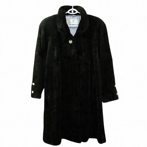 balenciaga Fur Long Coat Outerwear