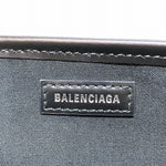 balenciaga Cabas Canvas Leather Tote Bag