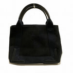 balenciaga Cabas Canvas Leather Tote Bag