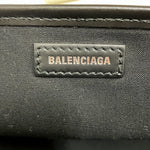 balenciaga Cabas Canvas Leather Tote Bag