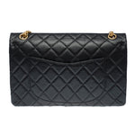Chanel Lucky Charms 2.55 double New shoulder bag in black quilted leather, AGHW