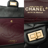 Chanel Lucky Charms 2.55 double New shoulder bag in black quilted leather, AGHW