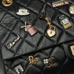 Chanel Lucky Charms 2.55 double New shoulder bag in black quilted leather, AGHW