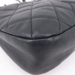 Chanel Matelasse Caviar Skin Chain Tote Bag Shoulder Bag Black