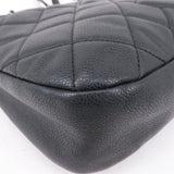 Chanel Matelasse Caviar Skin Chain Tote Bag Shoulder Bag Black