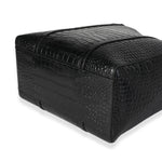 balenciaga Crocodile-Embossed Leather Small Everyday Tote