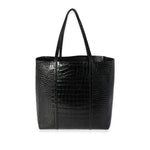 balenciaga Crocodile-Embossed Leather Small Everyday Tote