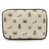 Chanel Logo Print Travel Pouch Cosmetic Bag