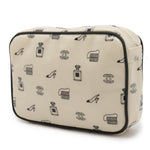 Chanel Logo Print Travel Pouch Cosmetic Bag