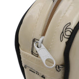 Chanel Logo Print Travel Pouch Cosmetic Bag