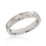 Chanel Matelasse Band in Platinum 0.25 CTW