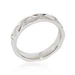 Chanel Matelasse Band in Platinum 0.25 CTW