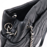 Chanel Matelasse Caviar Skin Chain Tote Bag Shoulder Bag Black