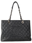 A50995 Caviar Grand Shopping silver shoulder bag 34090K 2 Chanel
