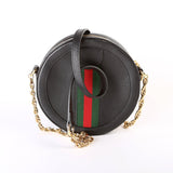 550618 Ophidia Leather Round Small Crossbody