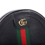 550618 Ophidia Leather Round Small Crossbody