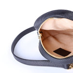 550618 Ophidia Leather Round Small Crossbody