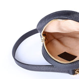 550618 Ophidia Leather Round Small Crossbody