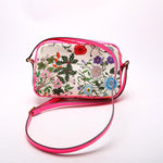 550147 Flora Canvas Crossbody Pink/Multicolor