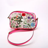 550147 Flora Canvas Crossbody Pink/Multicolor