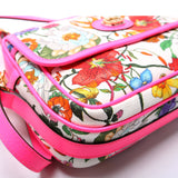 550147 Flora Canvas Crossbody Pink/Multicolor