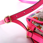 550147 Flora Canvas Crossbody Pink/Multicolor