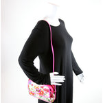 550147 Flora Canvas Crossbody Pink/Multicolor
