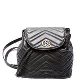 528129 Marmont Mini Backpack Leather Black