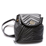 528129 Marmont Mini Backpack Leather Black