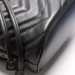 528129 Marmont Mini Backpack Leather Black