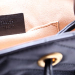 528129 Marmont Mini Backpack Leather Black