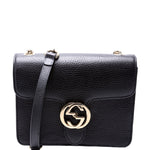 510304 Interlocking Small Crossbody Black