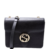510304 Interlocking Small Crossbody Black