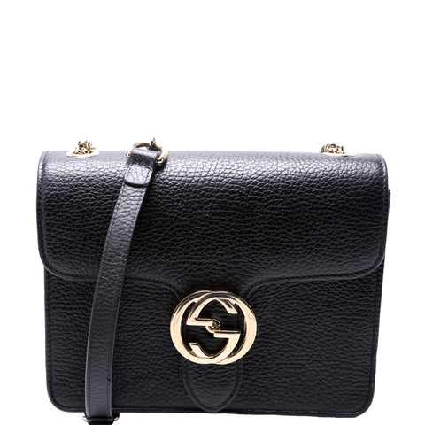 510304 Interlocking Small Crossbody Black