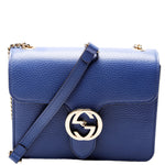 510304 Interlocking Small Crossbody Blue