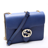 510304 Interlocking Small Crossbody Blue