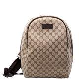 449906 GG Canvas Travel Backpack Brown