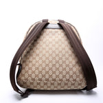 449906 GG Canvas Travel Backpack Brown