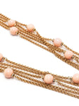 Chanel Long Chain Bead and Rhinestone Necklace
