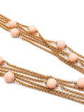 Chanel Long Chain Bead and Rhinestone Necklace