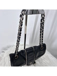 Around Flap Chain Shoulder Bag Black Chanel