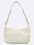 A20993 Ivory White Color Timeless Caviar Hobo Bag Chanel