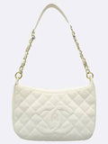 A20993 Ivory White Color Timeless Caviar Hobo Bag Chanel